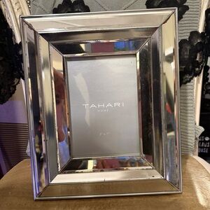 Tahari Home Silver distressed mirrored  5x7’Picture 10x12’ Frame